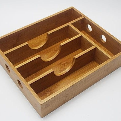 Bamboo Kitchen Drawer Organizer - Eco-Friendly Storage