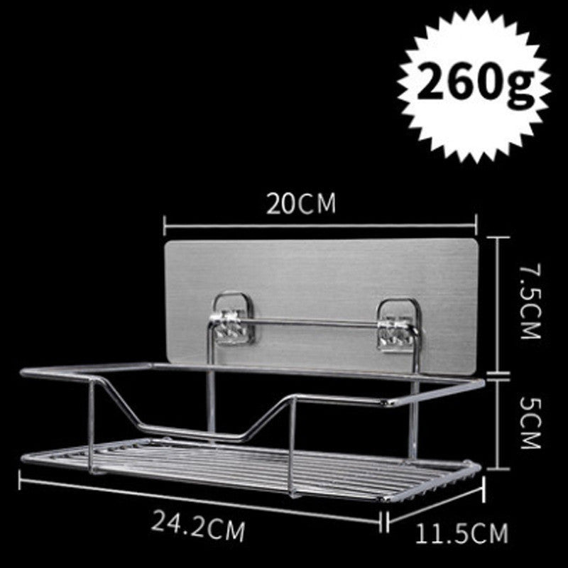 Adhesive Wall Storage Rack - No Drilling Required