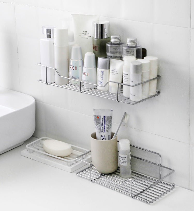 Adhesive Wall Storage Rack - No Drilling Required