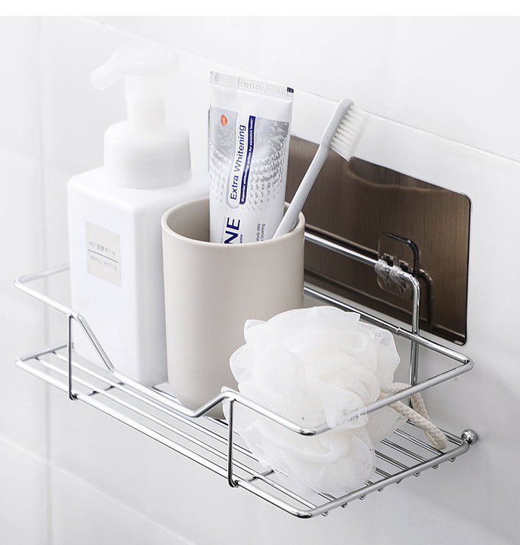 Adhesive Wall Storage Rack - No Drilling Required