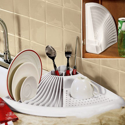 New Creative Kitchen Storage Racks Dishes Tableware Plastic Drain Rack