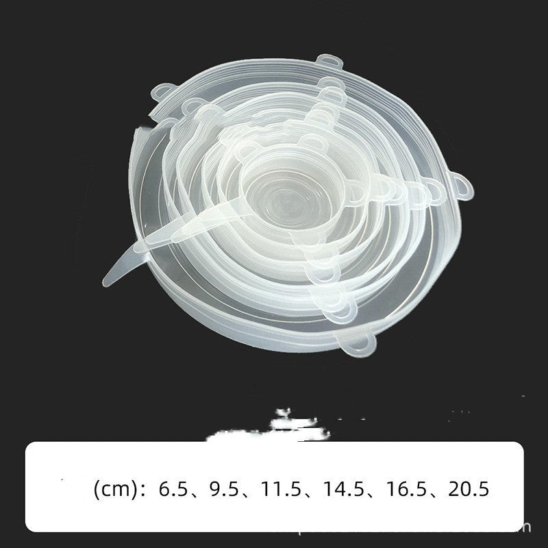 6-Piece Silicone Stretch Bowl Lids - Universal Food Covers