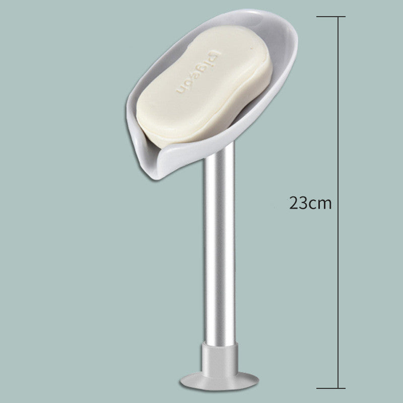 Vertical Draining Soap Dish - No-Drill Wall Mount