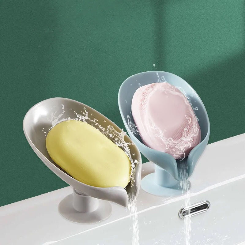 Vertical Draining Soap Dish - No-Drill Wall Mount