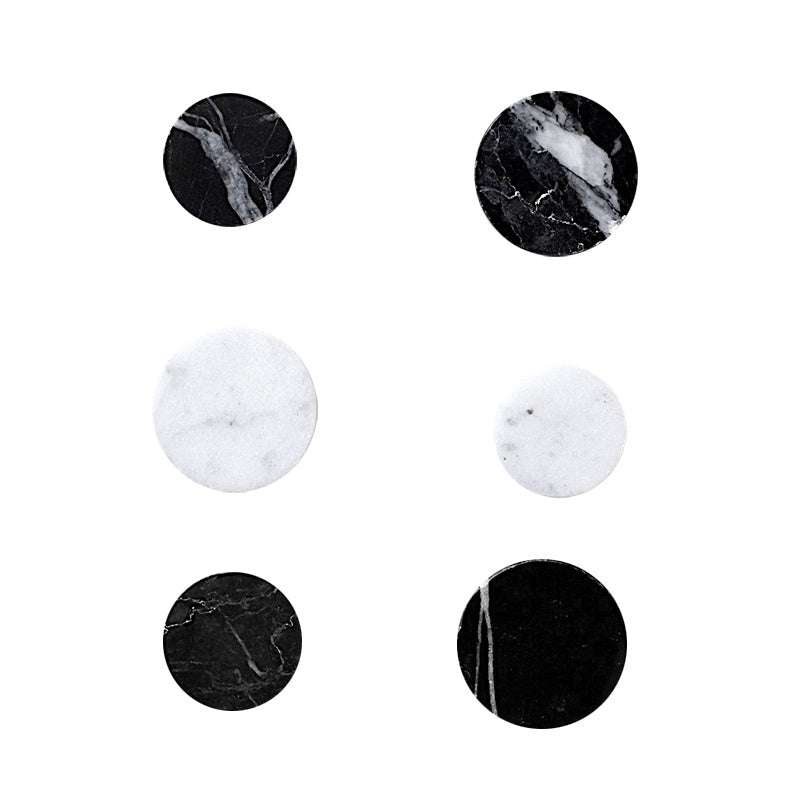 Nordic Marble Fridge Magnets - Minimalist 4-Piece Set