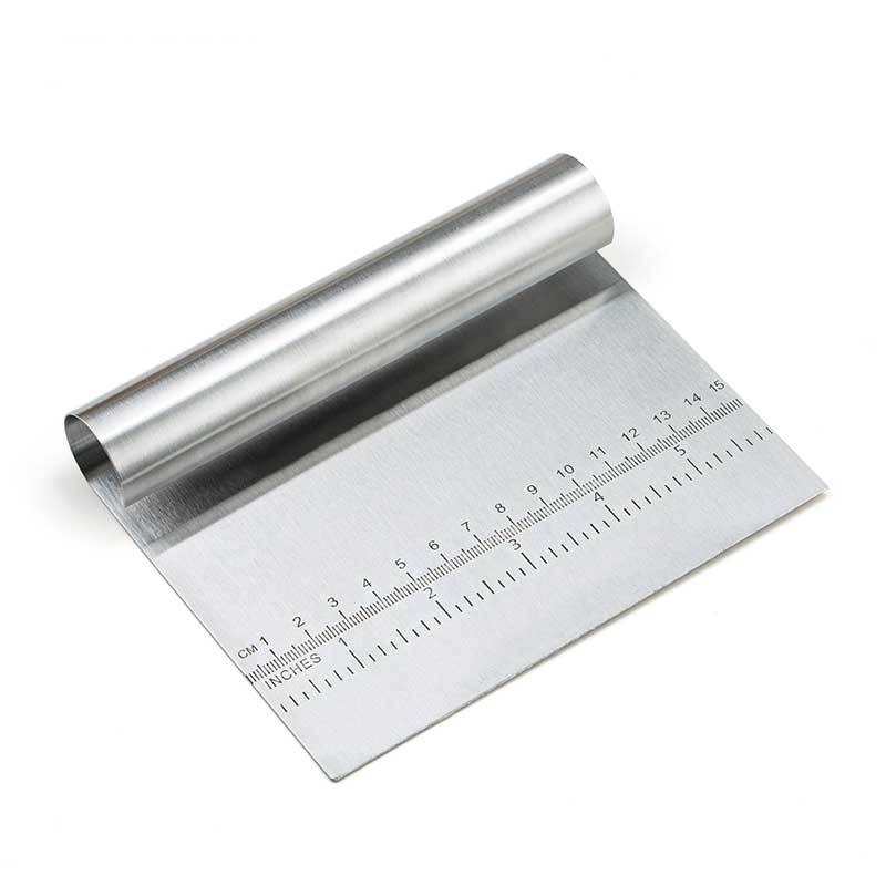 Professional Stainless Steel Dough Scraper - Multi-Purpose Tool